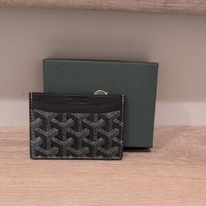 Leather Gray Card Holder